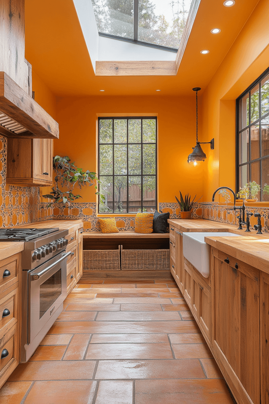 16+ Earthy Kitchen Ideas for a Budget-Friendly Organic Makeover 12 Sunlit Terracotta