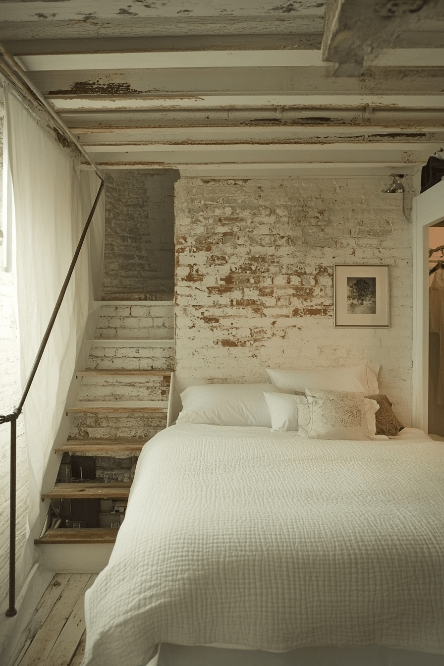 17+ White Bedroom Ideas for a Fresh and Airy Makeover 12 Urban White Loft Style