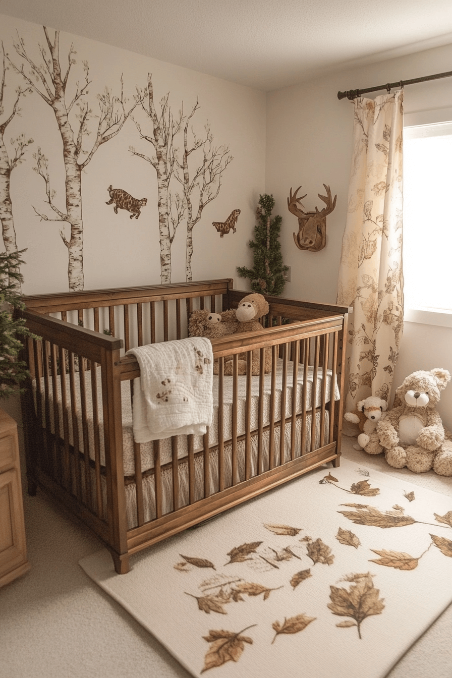 18+ Vintage Inspired Nursery Looks to Create a Dreamy Baby Haven 12 Whimsical Woodland Nursery