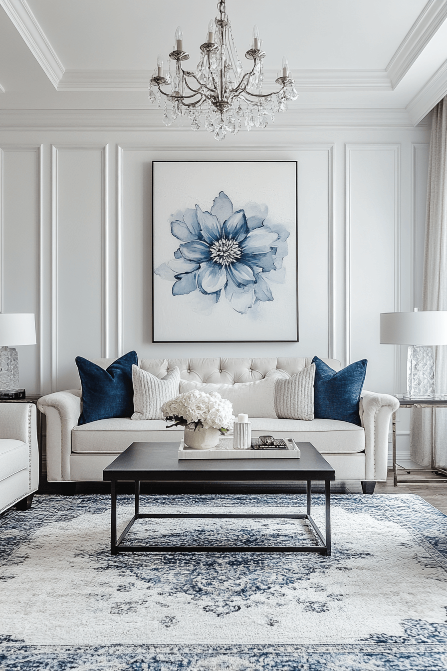 15+ Transitional Living Room Looks That Create a Chic and Relaxing Escape 12 Whispered Elegance