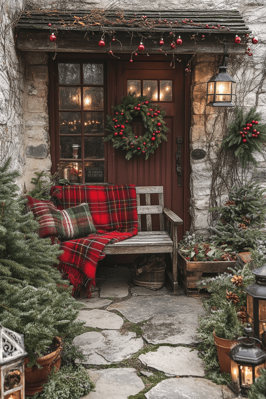 17+ Vintage Christmas Decor Ideas That Bring Nostalgic Charm Home 13 Charming Front Porch Christmas
