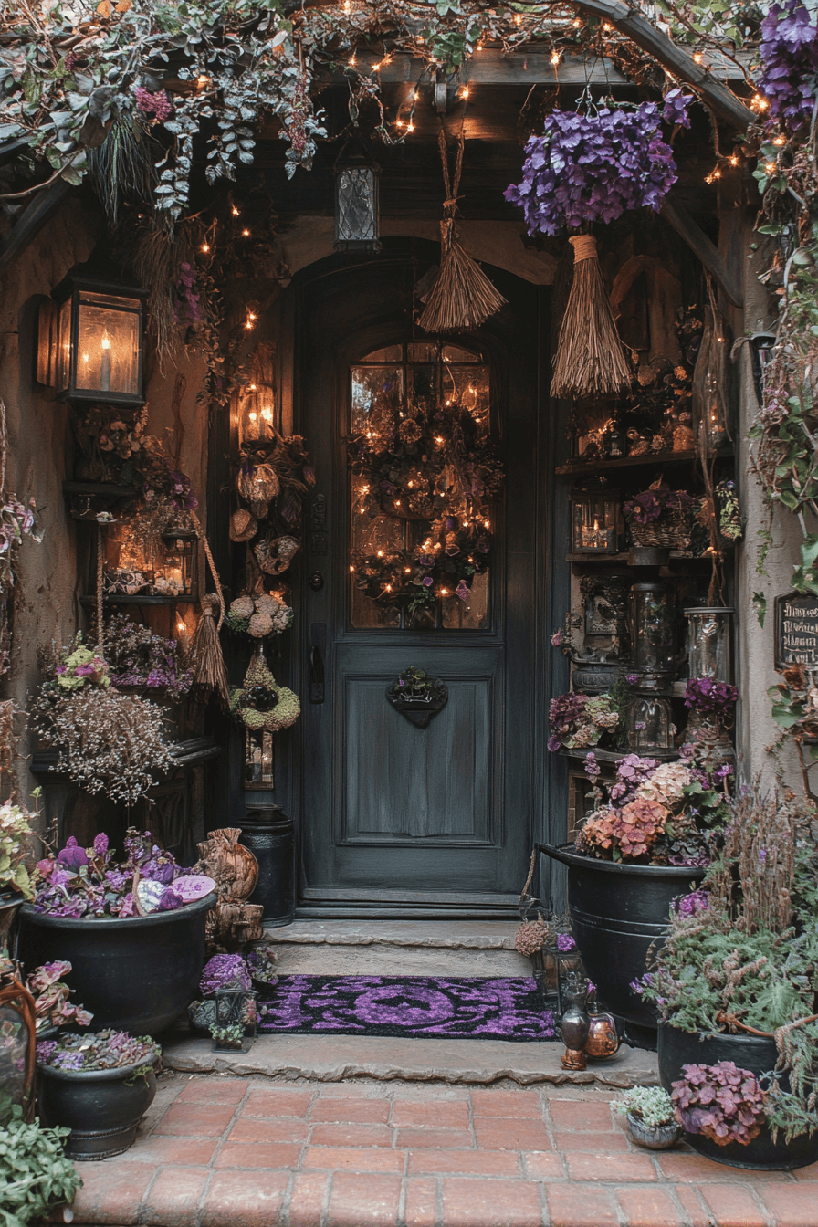 16+ Halloween Decor Front Porch Looks That Mix Fun and Fright 13 Cozy Witchs Den