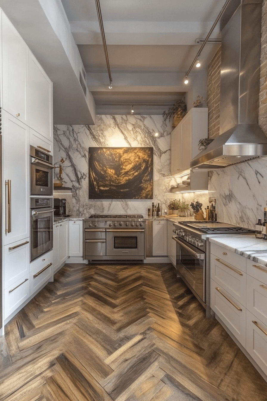 19+ Contemporary Kitchens That Prove Modern Design Can Still Feel Cozy 13 Creative Kitchen With Artistic Flair