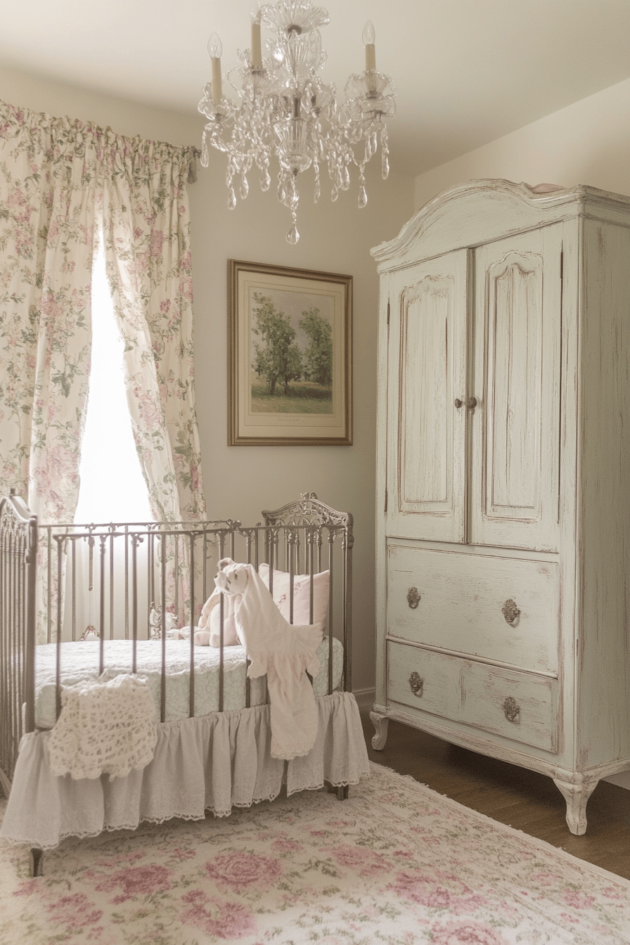 18+ Vintage Inspired Nursery Looks to Create a Dreamy Baby Haven 13 French Country Nursery