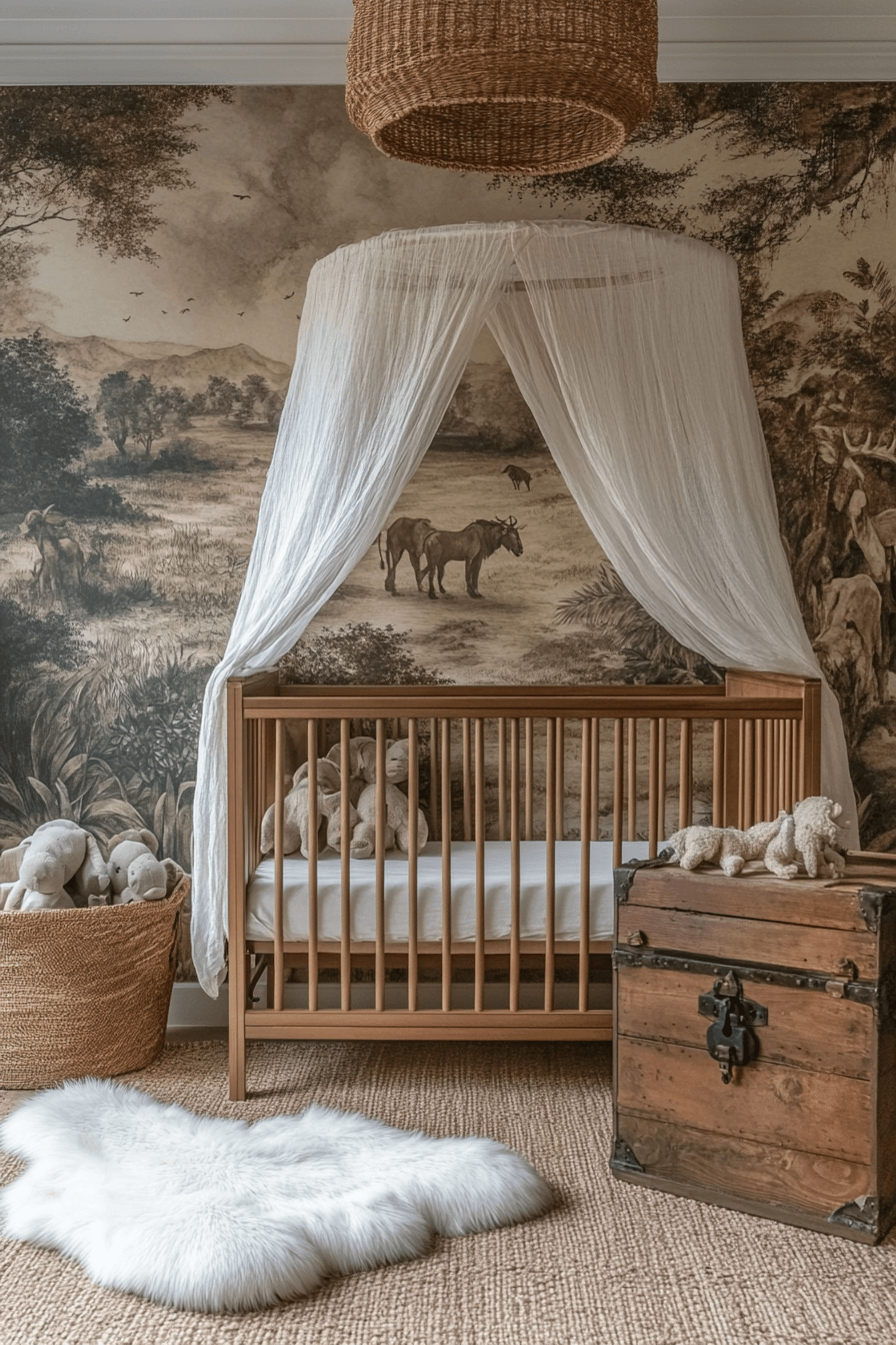 17+ Nursery Room Ideas for a Girl That Grow Gracefully With Her 13 Jungle Safari Adventure