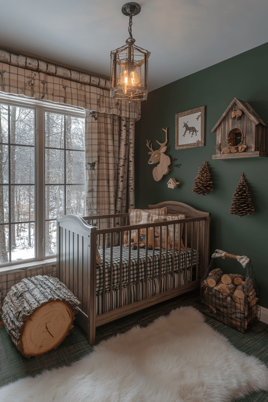 20+ Nursery Room Ideas for a Boy to Inspire Everyday Happiness 13 Little Woodland Retreat