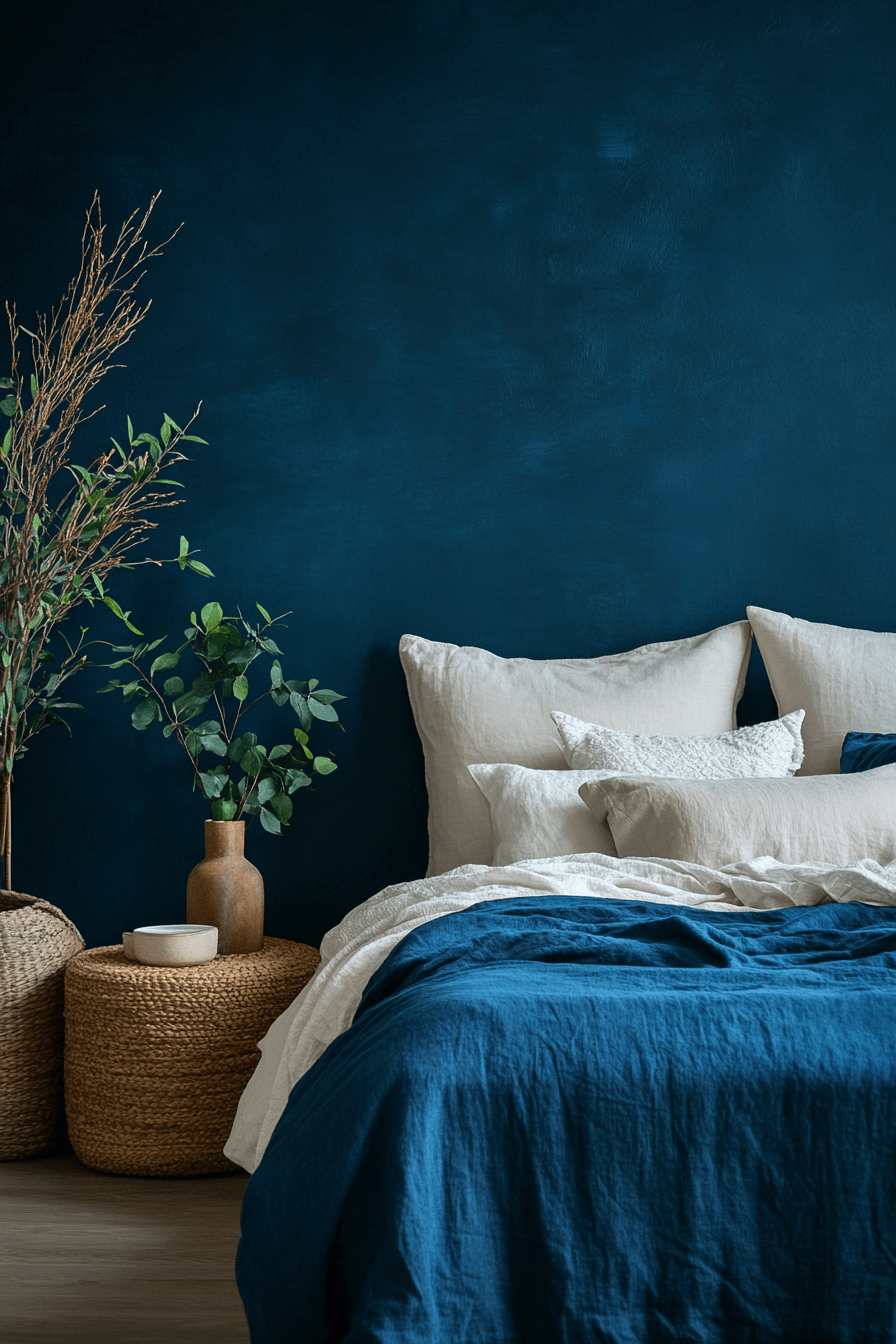17+ Minimal Blue Bedroom Looks Perfect for Modern Living 13 Night Sky Serenity Minimal Blue Bedroom