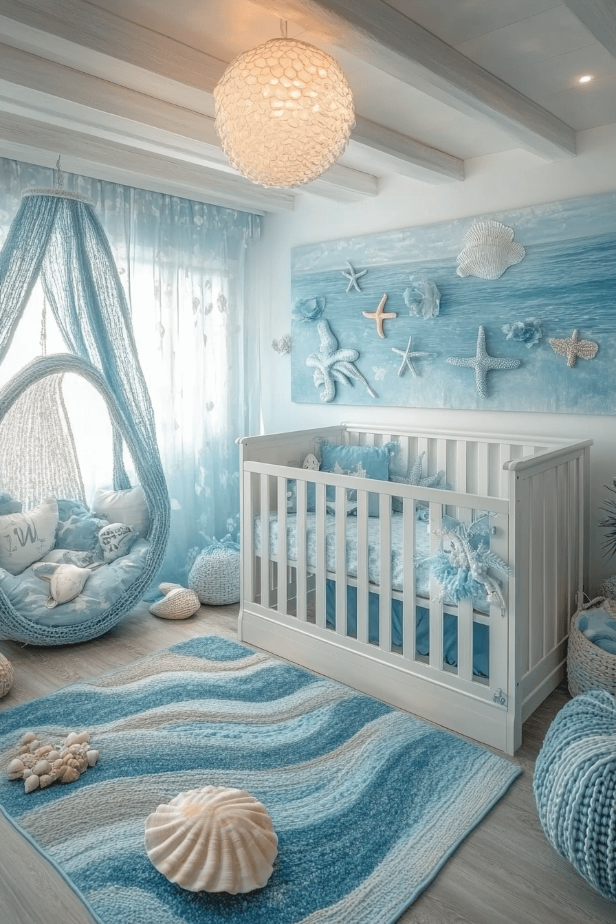 19+ Boho Nursery Decor for a Cozy and Stylish Little Retreat 13 Ocean Baby Retreat