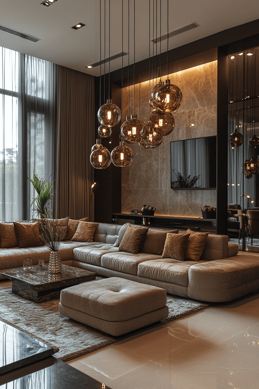 18+ Cozy Lighting Living Room Inspirations That Brighten Every Mood 13 Pendant Lights For Cozy Living Room Elegance
