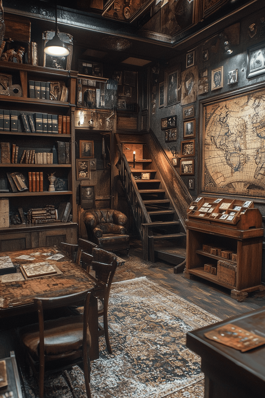 16+ Dark Academia Decor Ideas for Small Spaces With Big Character 13 Puzzle Enthusiasts Hideaway