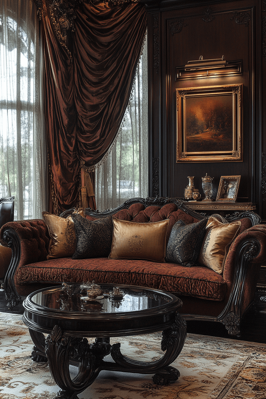 17+ Curtains Ideas for Living Room That Highlight Natural Light Perfectly 13 Royal Textures