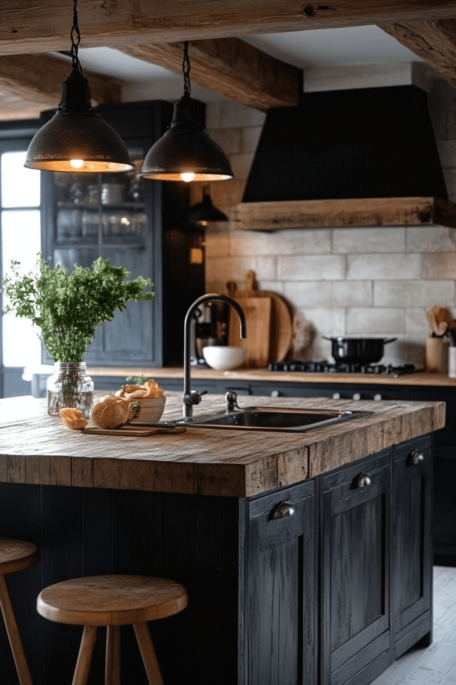 17+ Industrial Farmhouse Kitchen Designs That Bring Comfort and Edge Together 13 Rustic Metal Fusion Kitchen