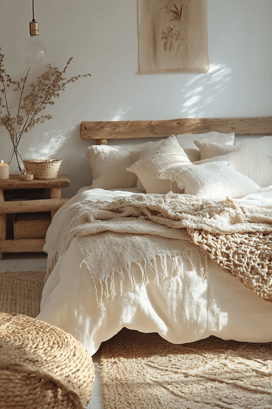 15+ Scandi Boho Decor Ideas to Create a Cozy Yet Airy Space 13 Scandi Boho Textured Layers