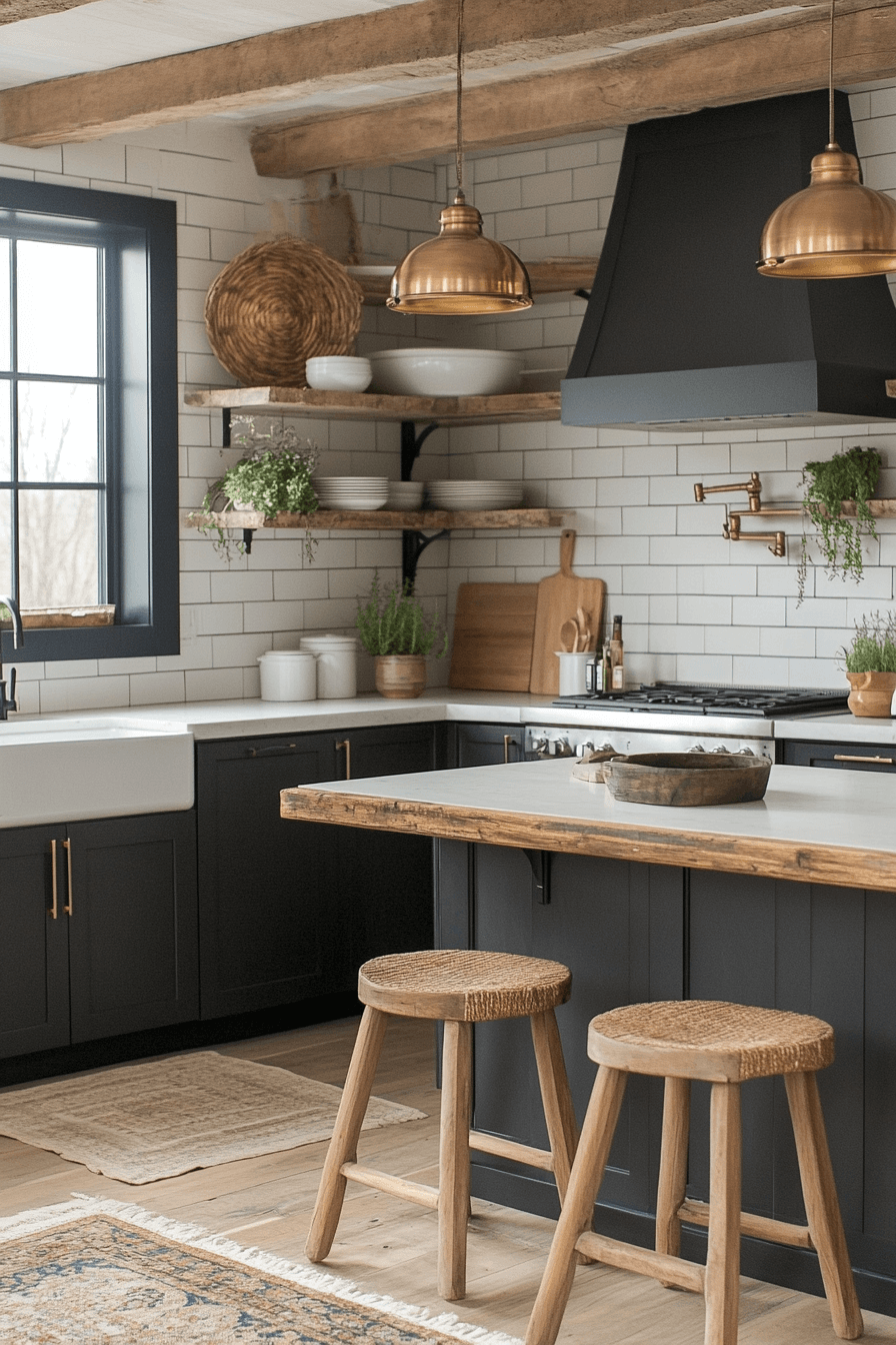 16+ Farmhouse Kitchen Paint Colors That Bring Warmth to Your Space 13 Sophisticated Charcoal Flair