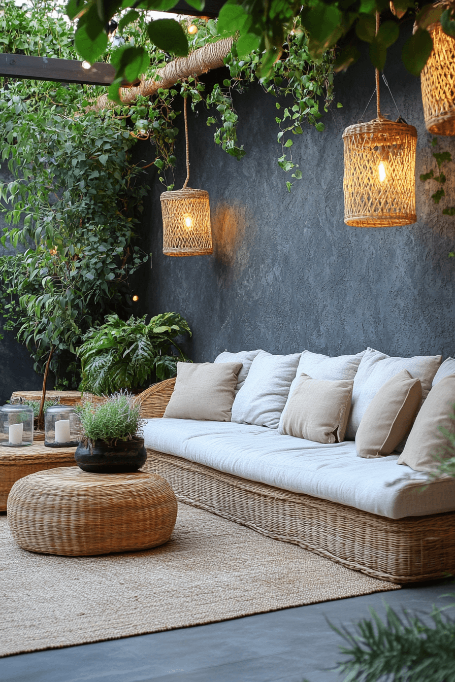 22+ Scandi Boho Patio Designs to Create a Bright and Airy Outdoor Space 13 Space Mastery