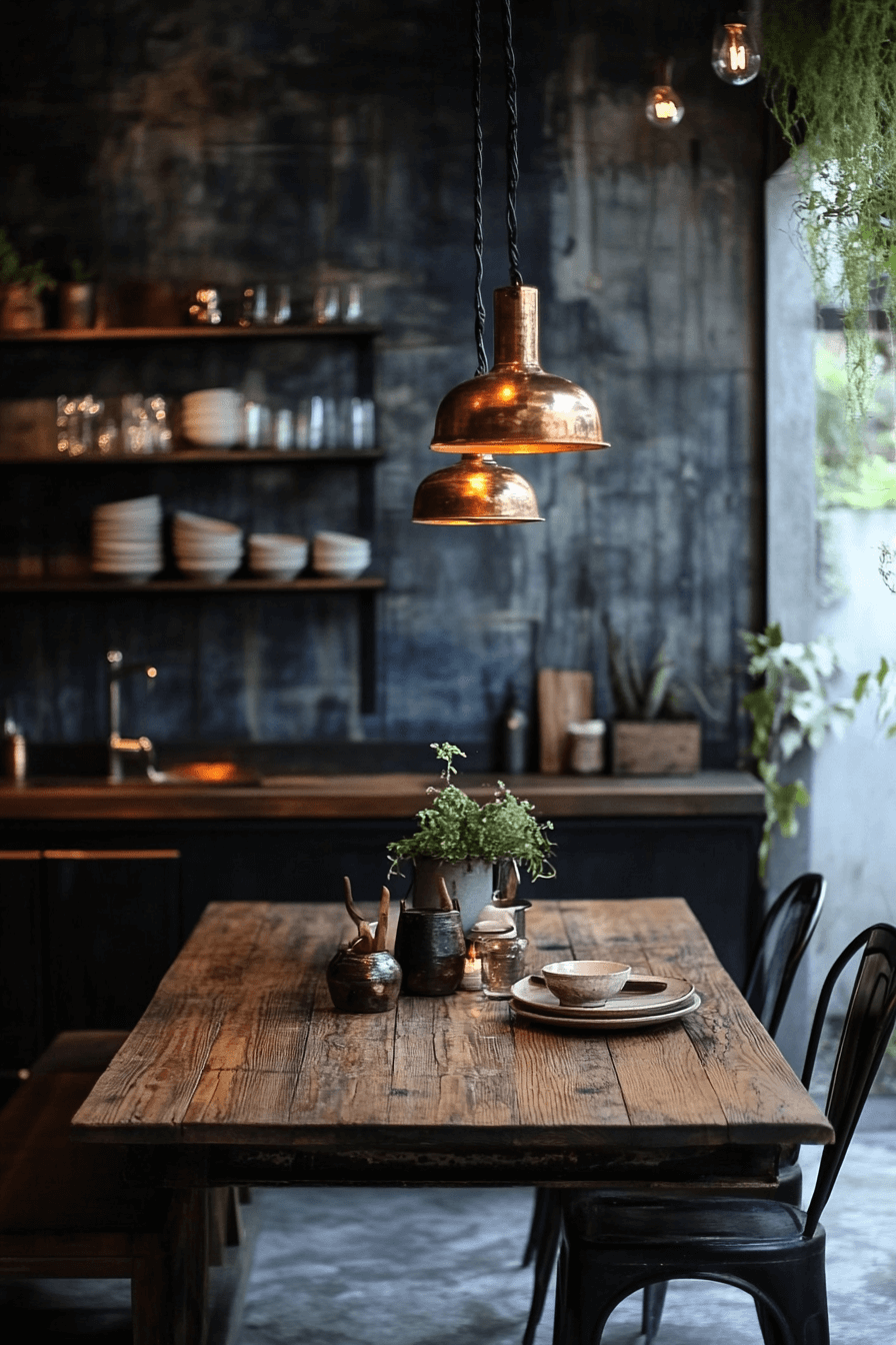 15+ Wabi Sabi Apartment Ideas That Celebrate Simplicity and Beauty 14 Aged Metal Touch