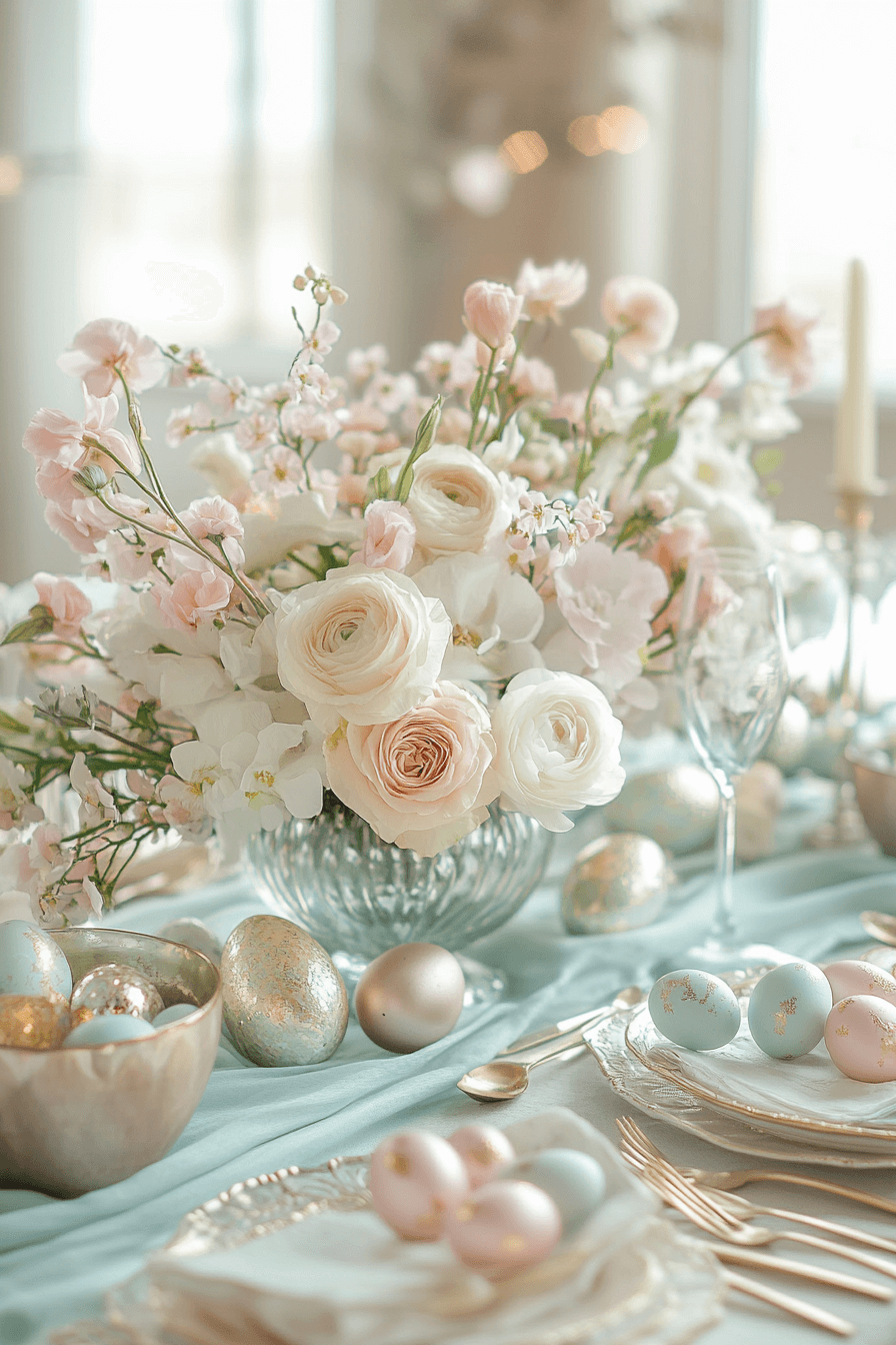 20+ Easter Living Room Decor That Works Beautifully on Any Budget 14 Centerpiece Table Delight