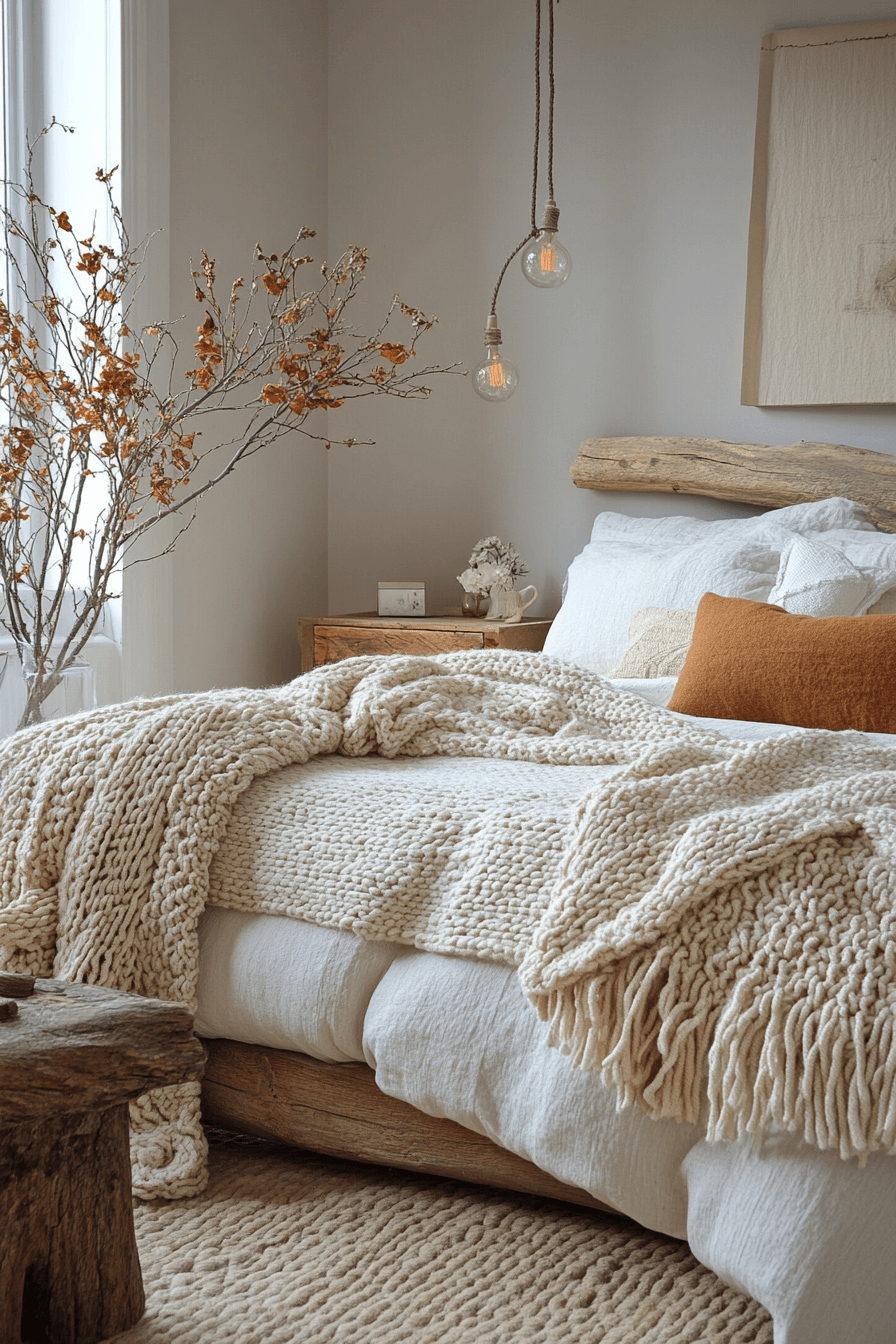 18+ Grey Boho Bedroom Looks That Turn Simplicity Into Sophistication 14 Earthy Stone Retreat