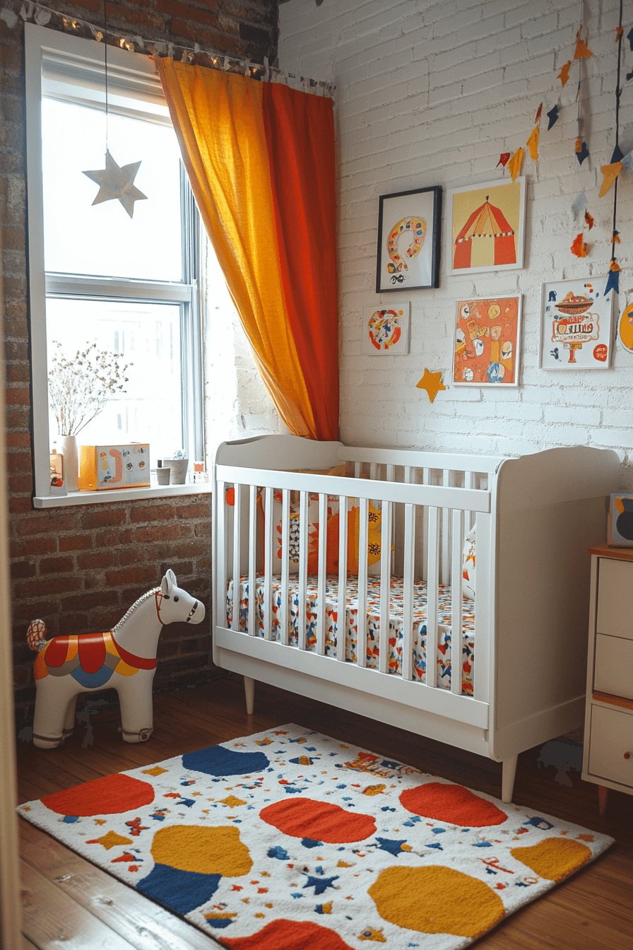 17+ Nursery Room Ideas for a Girl That Grow Gracefully With Her 14 Festive Carnival Bliss