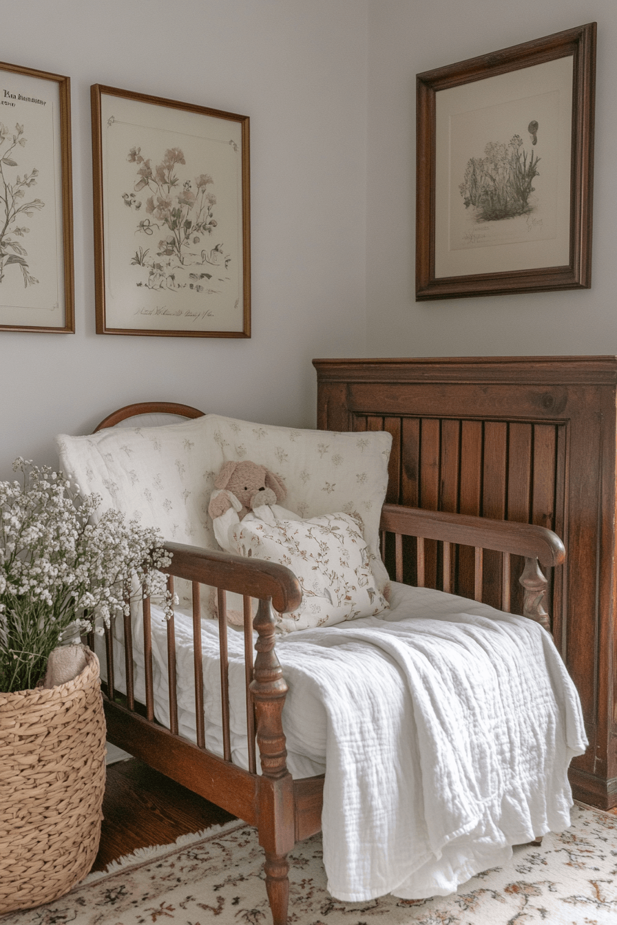 18+ Modern Farmhouse Interior Looks Perfect for Everyday Elegance 14 Gentle Farmhouse Nursery
