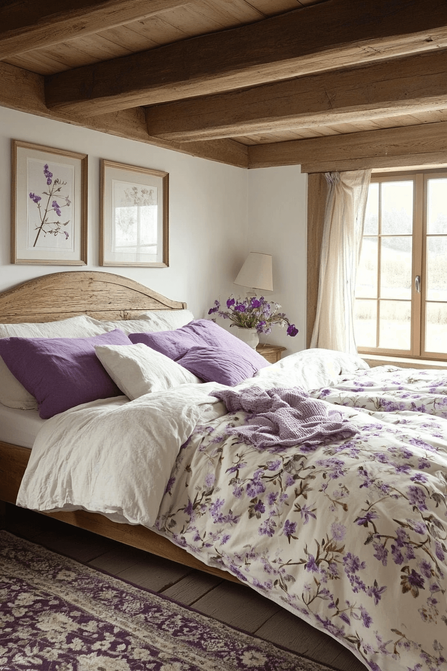 16+ Purple Bedrooms That Balance Bold Color With Relaxing Vibes 14 Lavender Field Escape