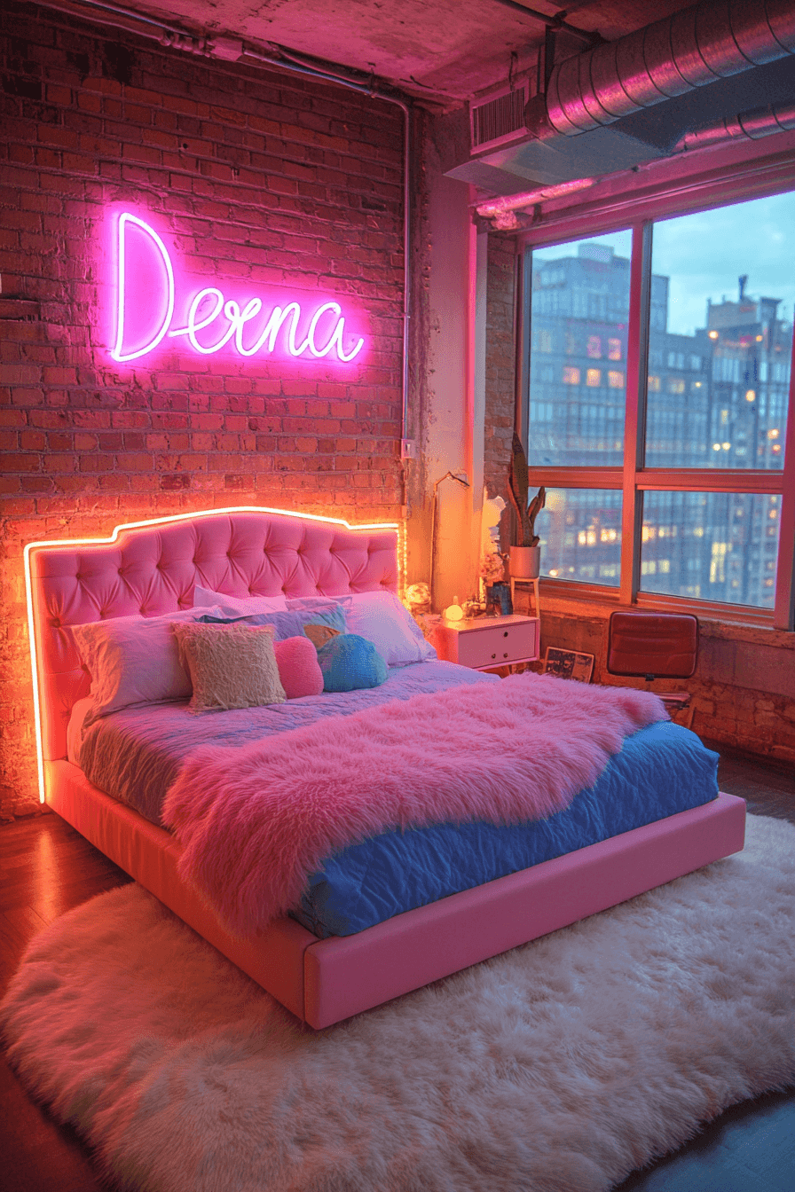 15+ Baddie Bedroom Designs for a Bold Glam Look 14 Led Glam Bedroom Makeover