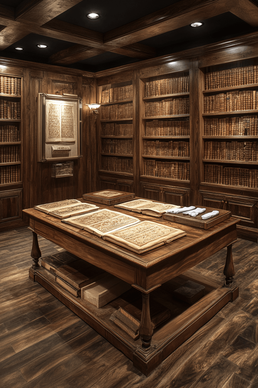 16+ Dark Academia Decor Ideas for Small Spaces With Big Character 14 Medieval Text Sanctuary