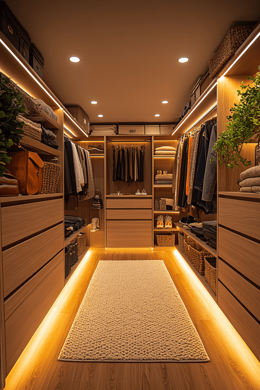 17+ Walk In Closets Designed to Showcase Your Unique Style 14 Perfect Lighting
