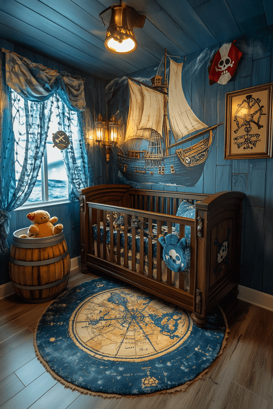 20+ Nursery Room Ideas for a Boy to Inspire Everyday Happiness 14 Pirate Adventure Cove