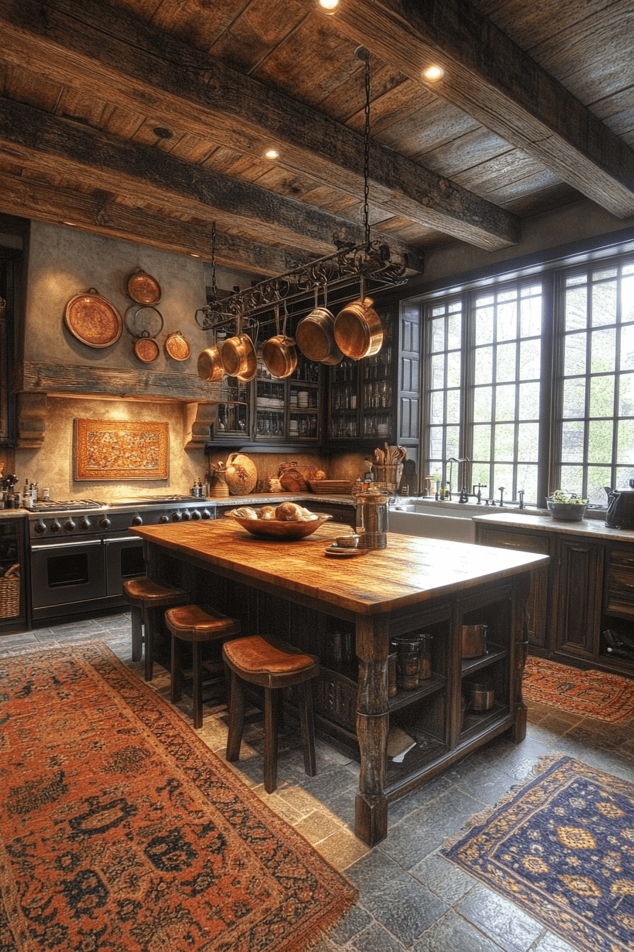 17+ Rustic Kitchen Ideas That Highlight Natural Beauty and Texture 14 Rustic Timber Frame Kitchen Design