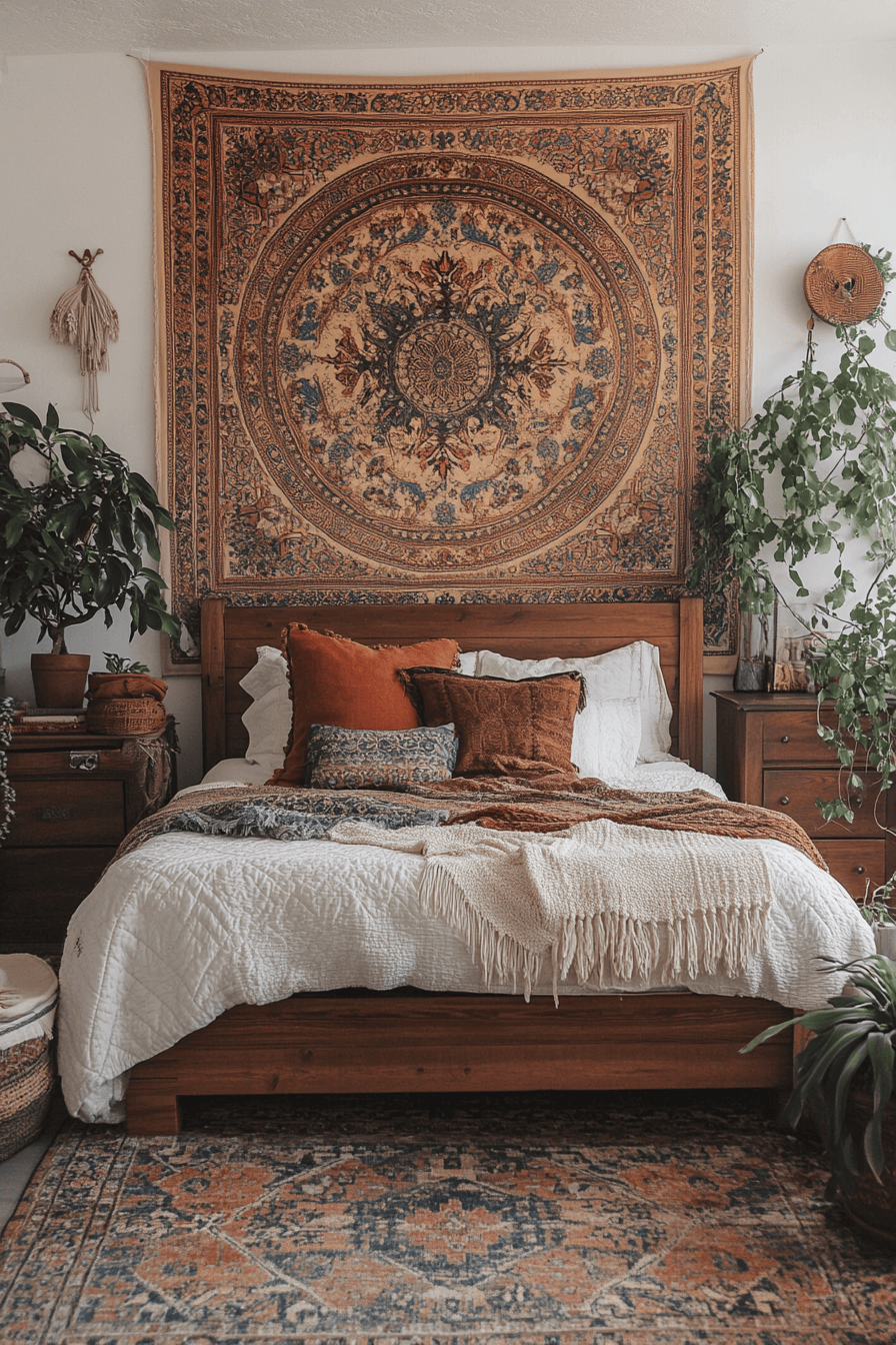 21+ Scandi Boho Girls Bedroom Looks That Mix Playfulness With Calm 14 Textile Wall Art