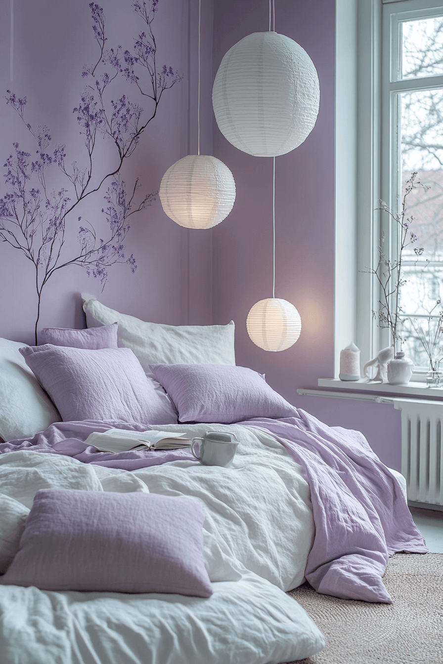 27+ Apartment Aesthetic Cozy Styles That Bring Warmth to Any Room 14 White Lavender Peaceful Flat