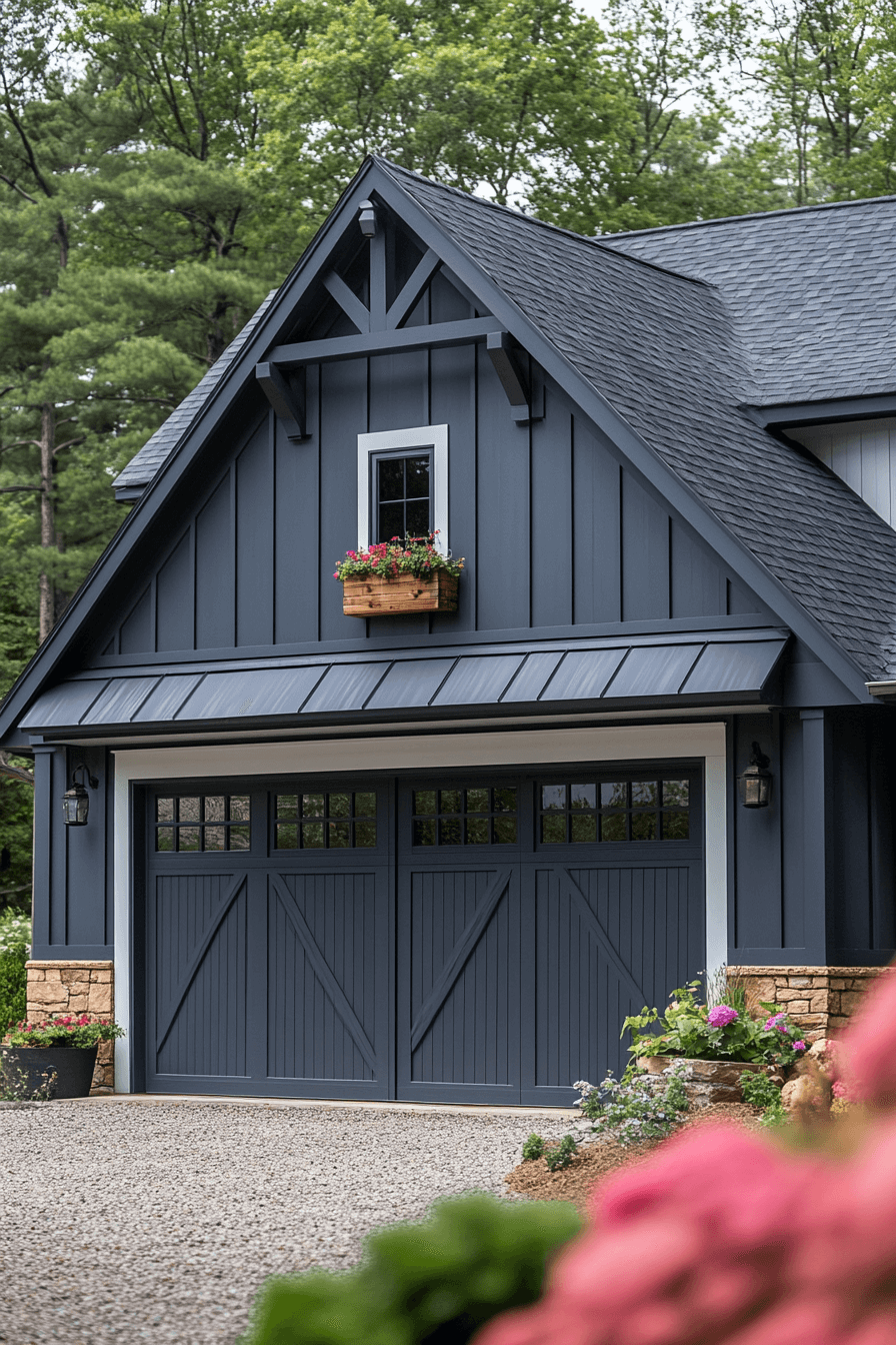 16+ Farmhouse Garage Looks to Add Instant Curb Appeal 15 Board And Batten Farmhouse Garage Design