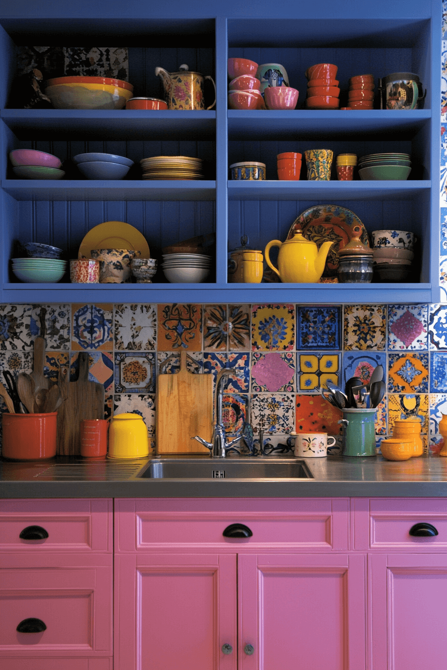 17+ Afrohemian Decor Kitchen Inspiration That Blends Art and Functionality 15 Bright And Happy Kitchen