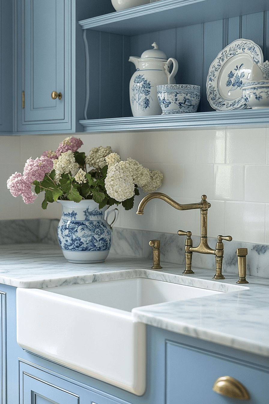 18+ Kitchen Decorating Ideas That Make Cooking More Enjoyable 15 Classic Blue And White Charm