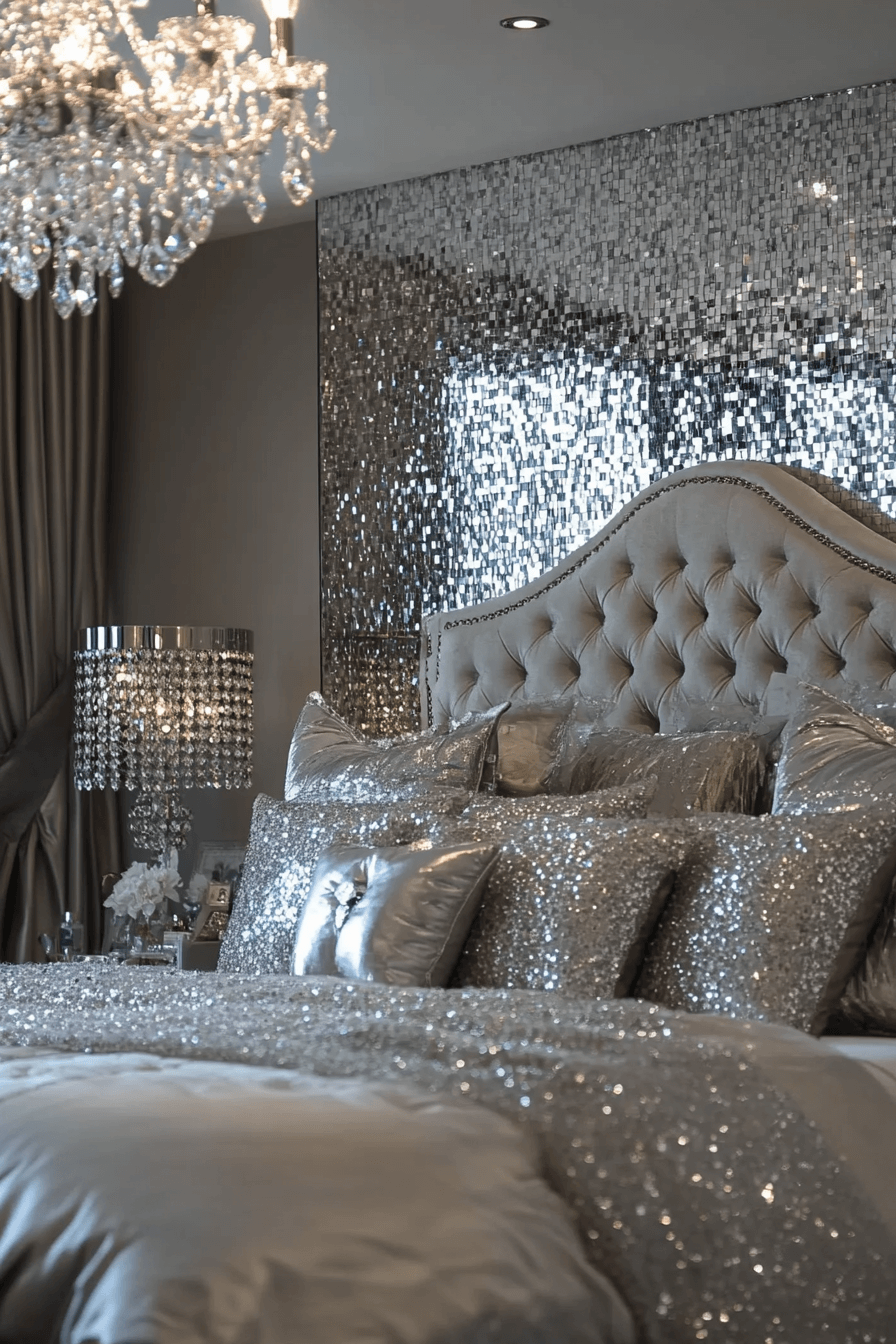 25+ Luxury Bedroom Master Ideas That Capture Modern Elegance 15 Crystal Adorned Glam Retreat