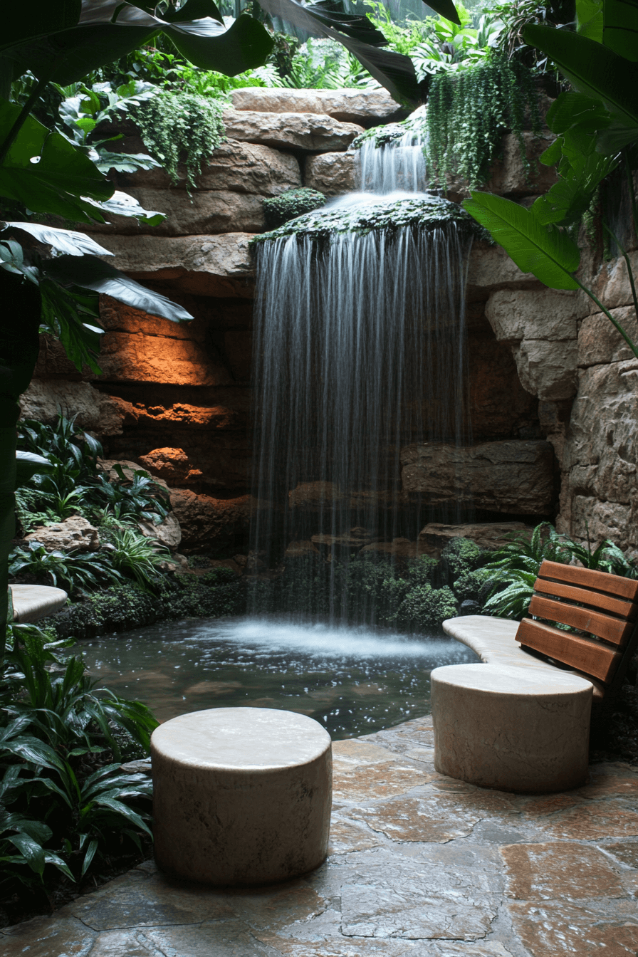 18+ Meditation Room Designs for a Calm and Centered Lifestyle 15 Flowing Water Meditation Room