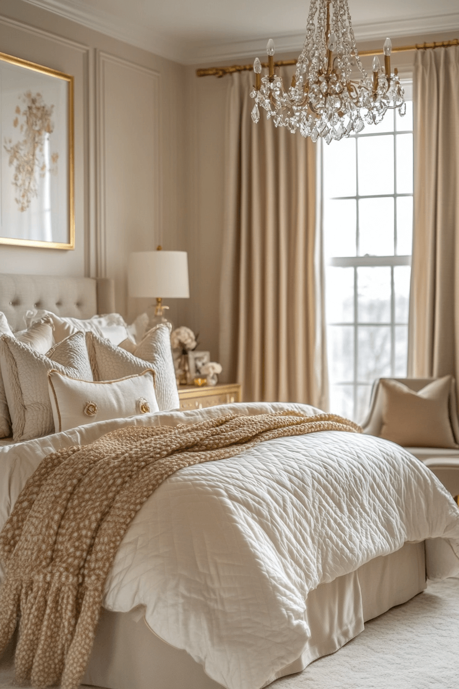 27+ Luxury Kids Bedroom Designs That Encourage Play and Rest 15 Golden Luxe Accent Space