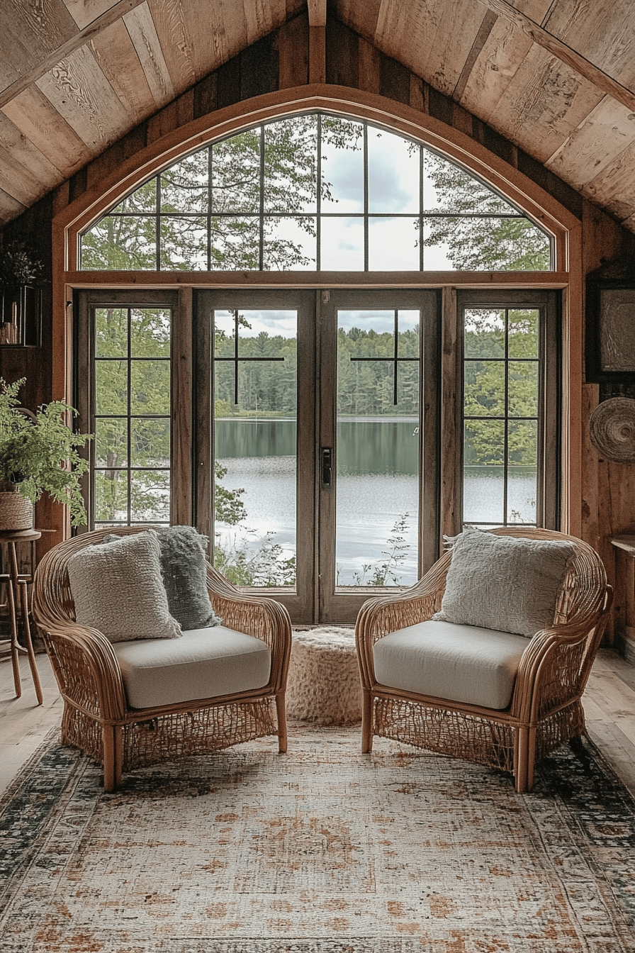 25+ Cabin Interiors That Make Every Detail Feel Special 15 Lakeshore Tranquil Cabin