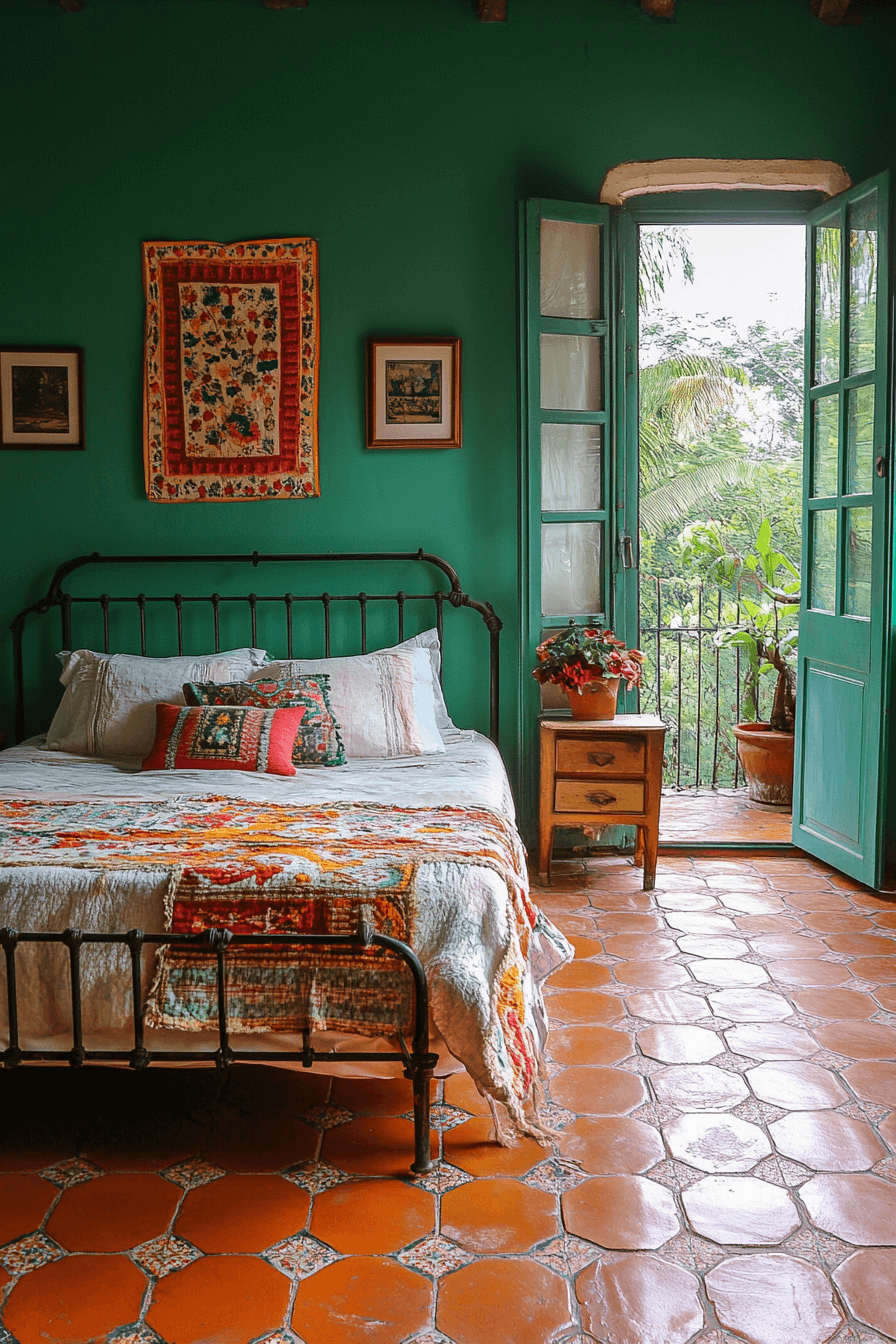 15+ Green and Terracotta Bedroom Ideas That Prove Natural Colors Inspire Serenity 15 Mediterranean Charm With Green And Terracotta