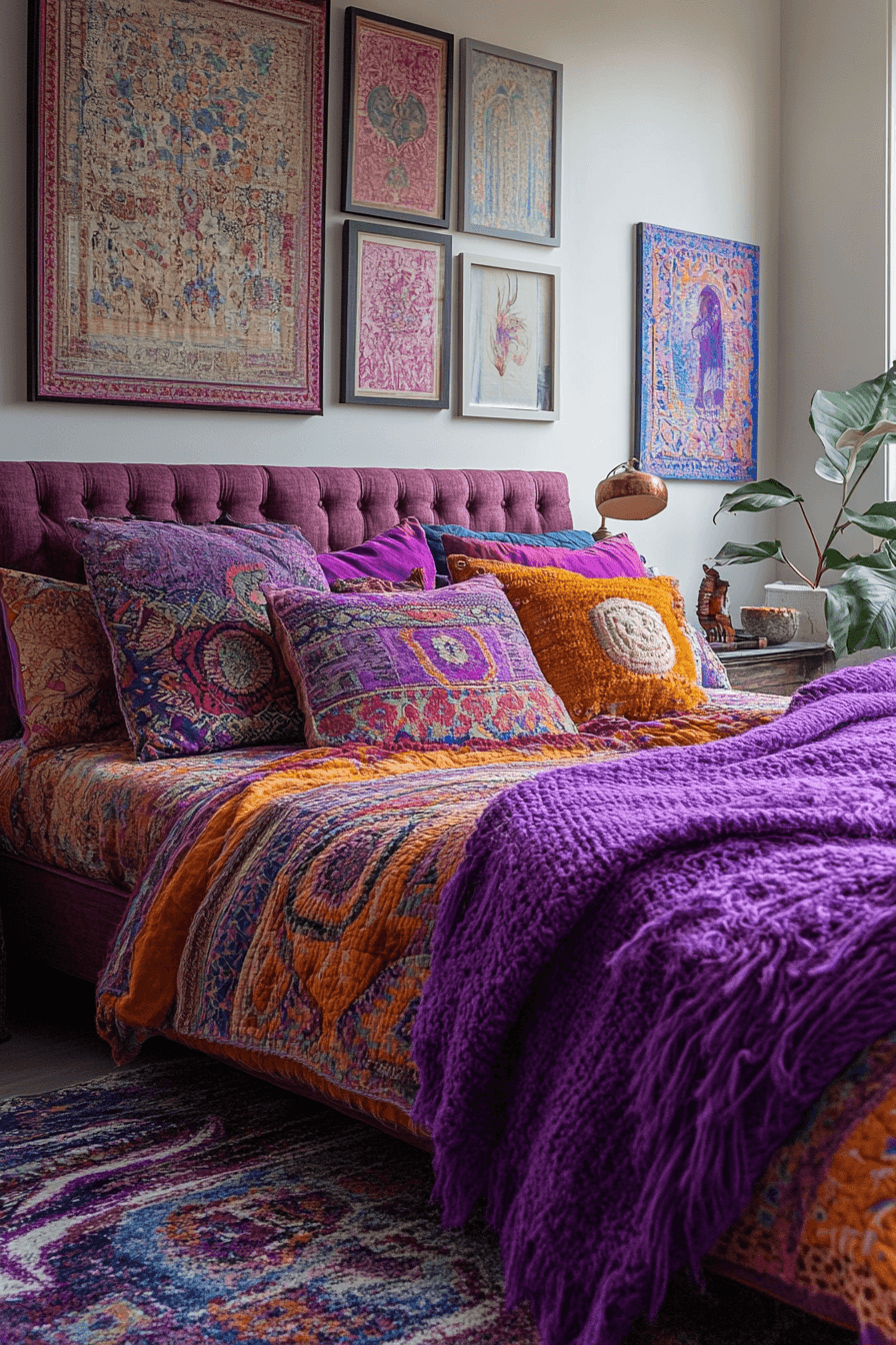 16+ Purple Bedrooms That Balance Bold Color With Relaxing Vibes 15 Purple Haze Retreat
