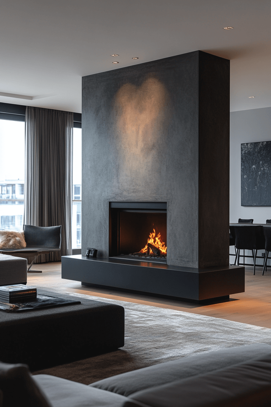 24+ Modern Fireplace Ideas to Create a Stunning Focal Point 15 Remote Ready