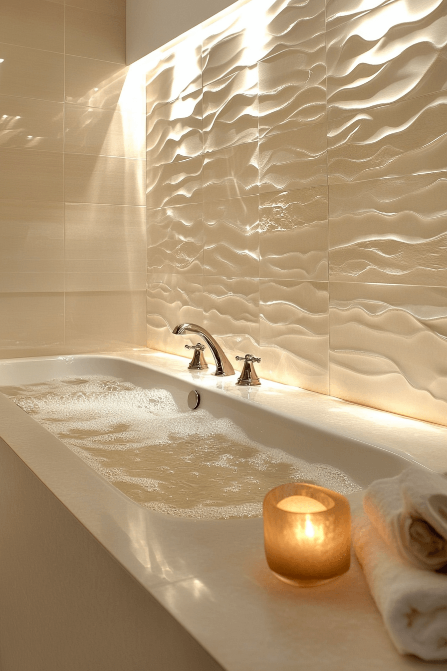 16+ Bathroom Tile Design Ideas That Add Style and Personality Instantly 15 Textural Tile Depth