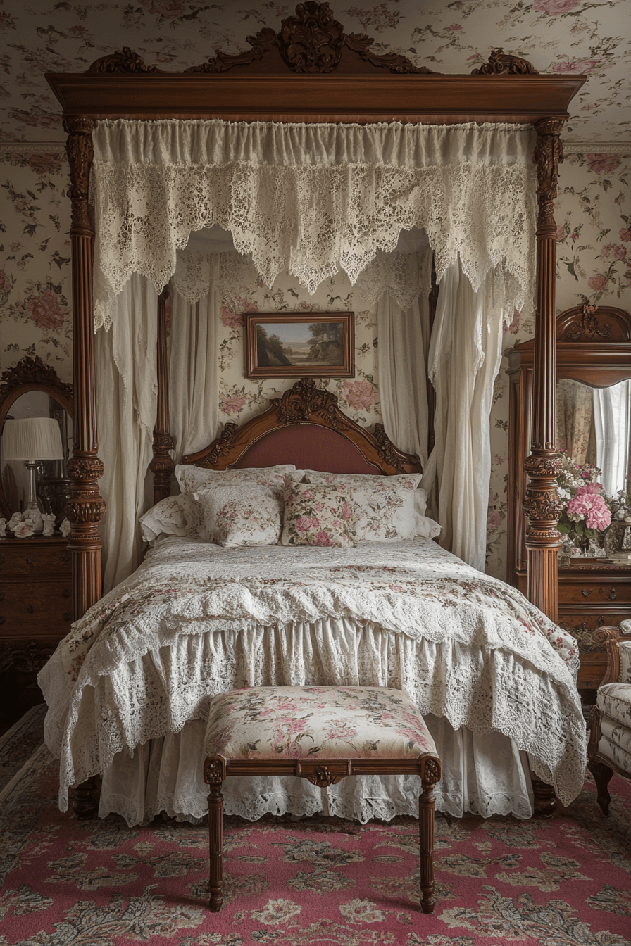 18+ Chic Bedroom Ideas That Highlight Style in Every Detail 15 Victorian Timeless Charm