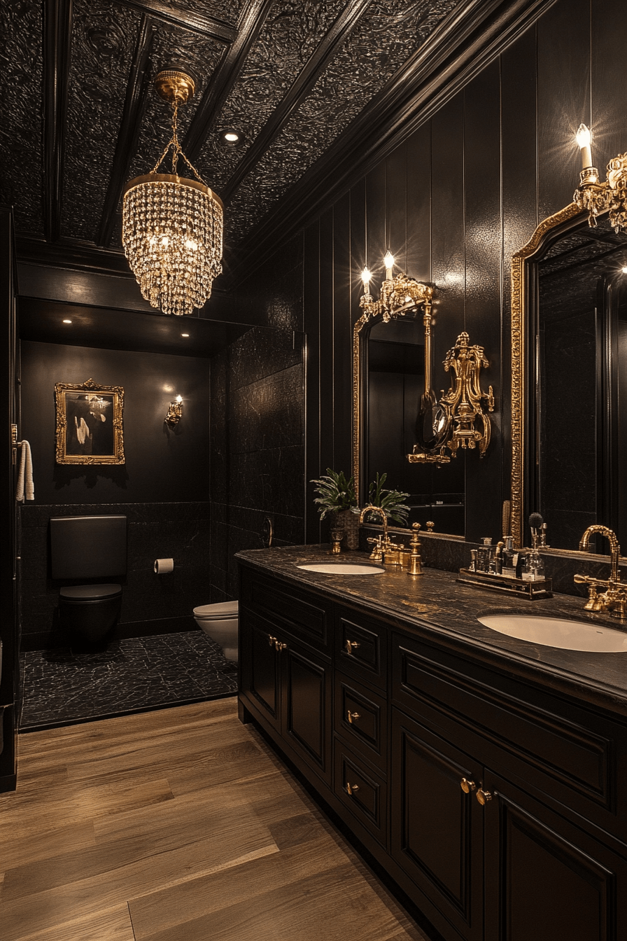 18+ Vintage Modern Bathroom Designs That Capture Classic Elegance With Modern Flair 16 Baroque Meets Sleek Bathroom