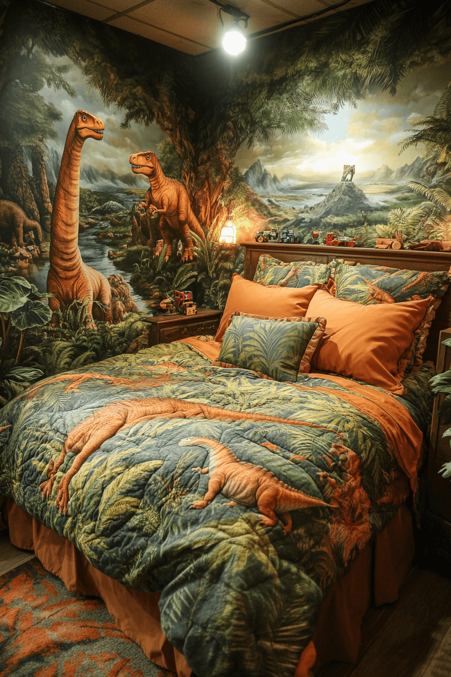 15+ Boho Bedroom Ideas for Kids That Make Rooms Feel Warm and Welcoming 16 Dinosaur Discovery