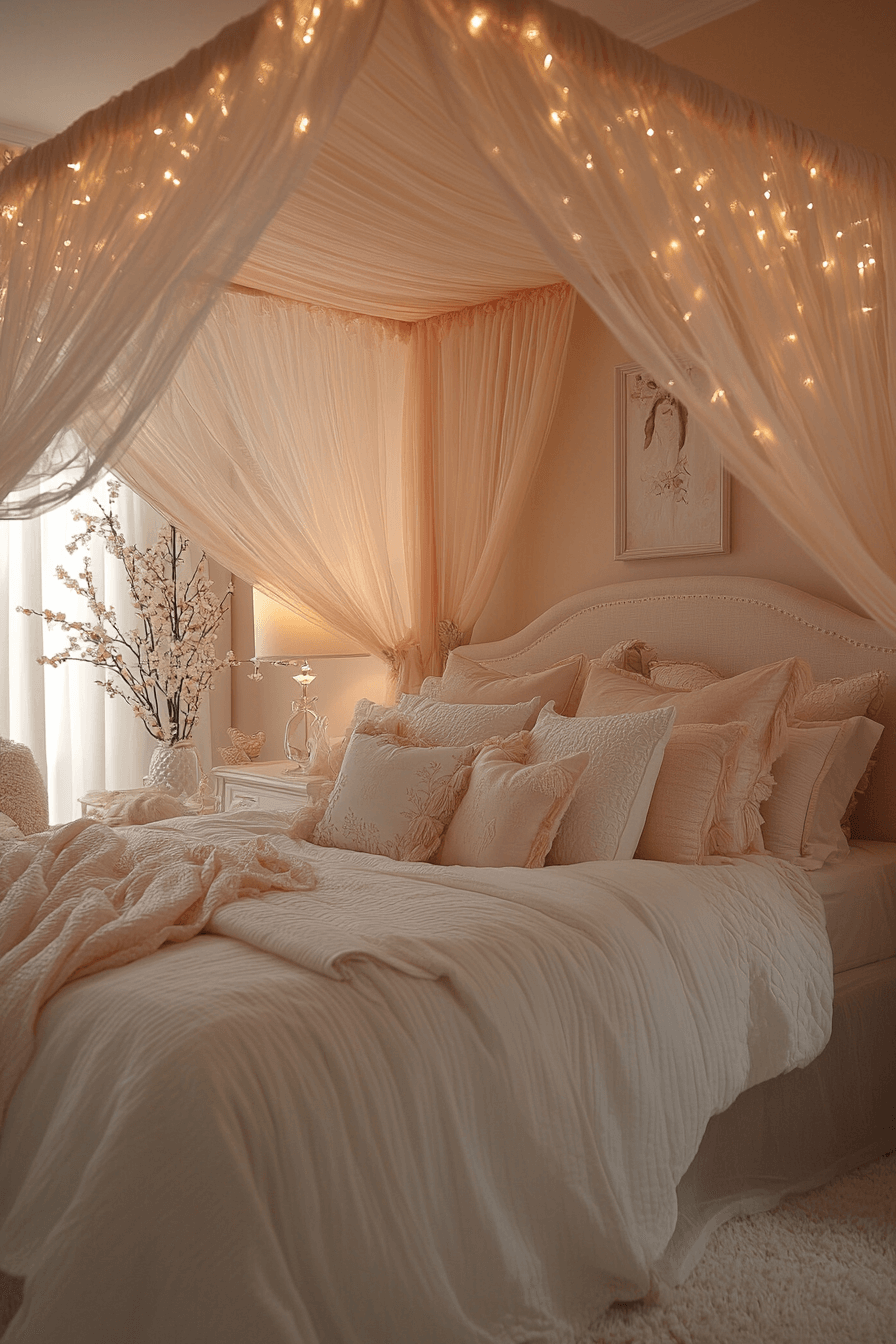 16+ Feminine Bedroom Inspiration for Creating a Calming Oasis 16 Dreamy Canopy Beds