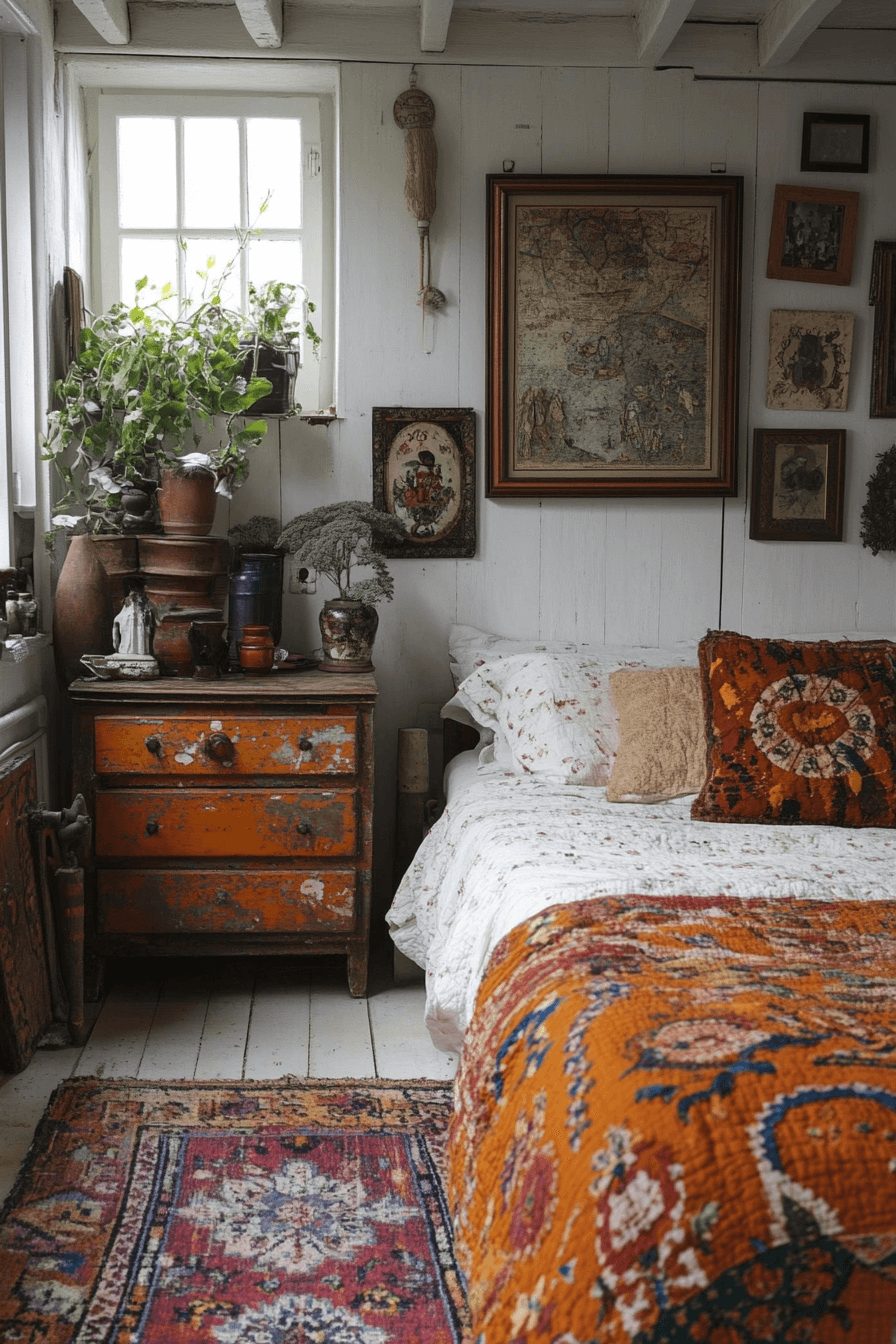 17+ White Bedroom Ideas for a Fresh and Airy Makeover 16 Eclectic White Fusion