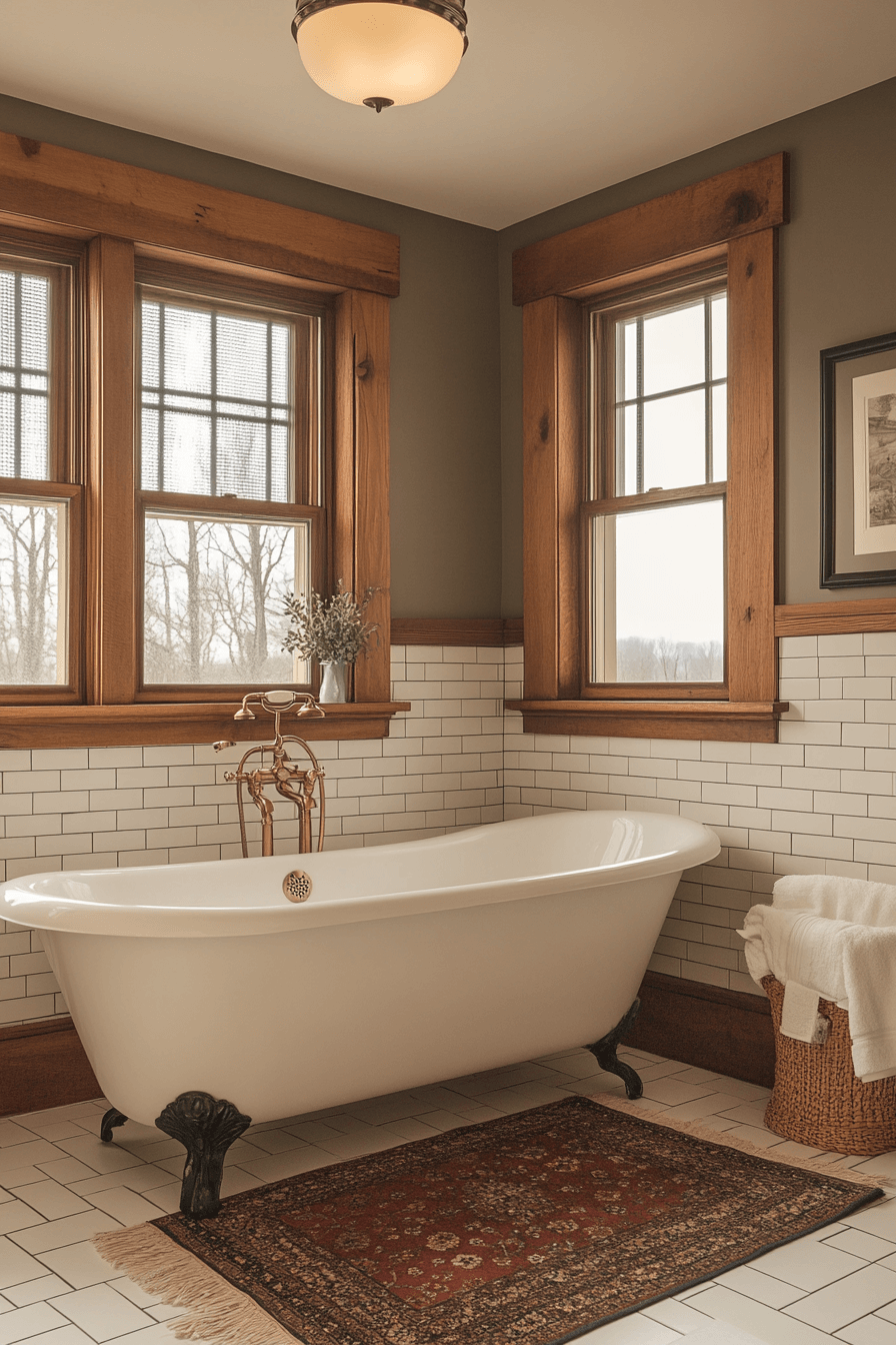 16+ Vintage Modern Master Bath Details That Add Personality and Style 16 Edwardian Elegance Bath