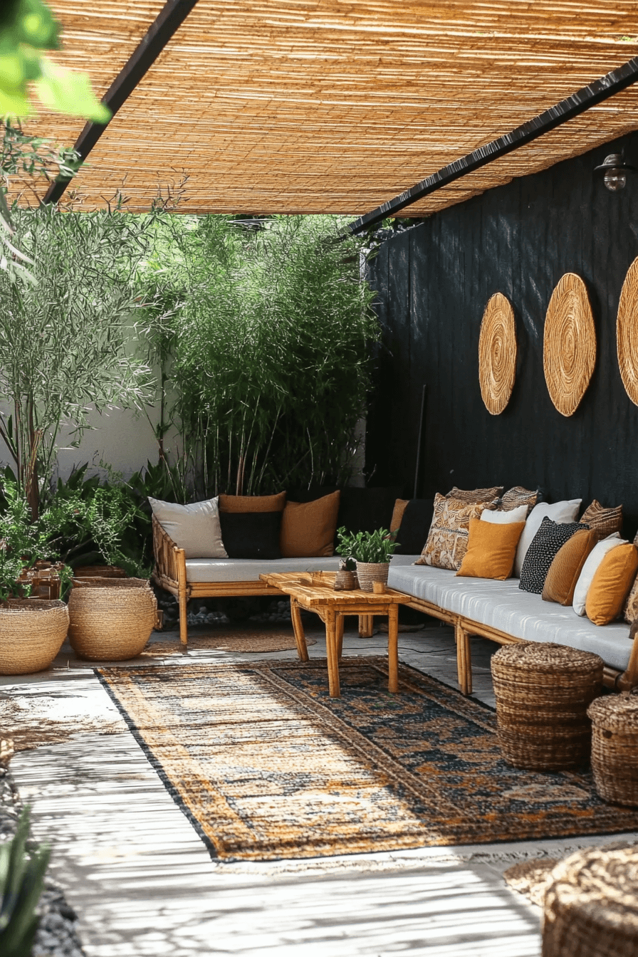 22+ Scandi Boho Patio Designs to Create a Bright and Airy Outdoor Space 16 Nature Meets Modern